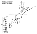 Page B Diagram and Parts List for 2215  Weed Eater Trimmer